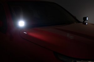 LED Light Pods - Rough Country - 2 Inch Black Series - Black